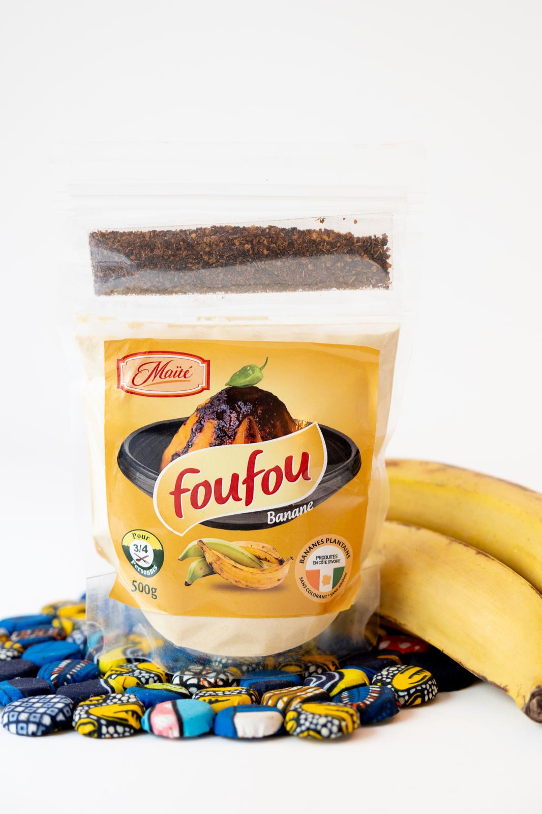 🍌 Foufou Banane – Farine de Banane Mûre Cuite | 500 g